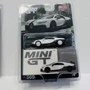 CHASE ！AND REGULAR Mini GT 1:64 Bugatti Chiron Pur Sport White #569