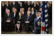 Gerald Ford Funeral Betty And Dick Cheney In Capitol Rotunda Silver Halide Photo