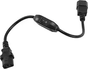 Voniecop Special PDU UPS Power Cord Cable, IEC 320 C14 to C13 with On/Off Switch 30cm Black