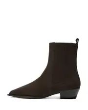 Aeyde Women's Belinda Pointed Toe Stretch Block Heel Ankle Boots