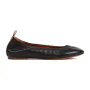 [Lanvin] Lanvin-Black Lambskin Nappa Ballerina-Donna 36 IT