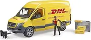 [bruder] 02671 Mercedes Benz MB Sprinter Delivery Van with Driver Figure, Pallet Cage and Packages