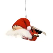 Nordic Ski Jumping Santa Skiing Gnome Christmas Tree Ornament Nisse Tomte Tonttu