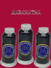 3 black Embroidery machine polyester thread 5000 yds for tajima brother