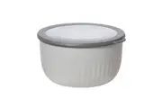 Oggi 3.7L Plastic Serve Bowl Kitchen Food Serving Container Storage w Lid Grey