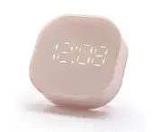 Creative Smart Small Alarm Clock Mini Digital Clock Bedside Luminous Timing Electronic Clock-Pink