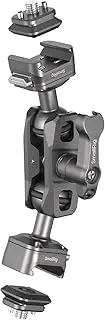 SmallRig Quick Release Magic Arm with 360° Ball Head, Articulating Magic Arm with 1/4”-20 Screws & Detachable Locating Pins, Max Payload 5.5kg / 12.1lbs, for Monitor, Camera Cage, HawkLock H21-4488