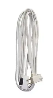 Woods Indoor Extension Cord With Remote On/Off Switch White 15 Ft