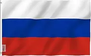 ANLEY Fly Breeze 3x5 Foot Russia Flag - Vivid Color and Fade Proof - Canvas Header and Double Stitched - Russian Federation National Flags Polyester with Brass Grommets 3 X 5 Ft