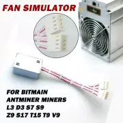 2pcs Miner Fan Simulator For Bitmain Antminer L3 D3 S7 S9 Z9 S17 T15 T9 Mining