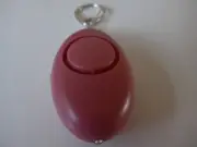 1x Portable mini panic button personal torch alarm-loud 125 DB siren {Pink}