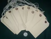 PlaiN HanG Tag BlaNk Manila ShippIng String 100 Sz #5 4¾ x 2-3/8 STPC