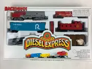 Bachmann Diesel Express Santa Fe HO Electric Train Set 00091