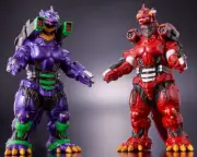 Movie Monster Series Kiryu Type-3 Eva01 & Eva02 Figure Set P-BANDAI