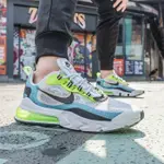 NIKE AIR MAX 270 REACT 白藍綠 氣墊 網狀 休閒 慢跑 男女 CT1265-300