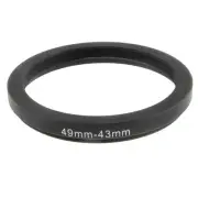 49mm-43mm 49mm to 43mm 49 - 43mm Step Down Ring Filter Adapter for Camera Lens