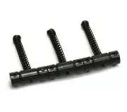 BS-T3-B (3) Black Finish Single Groove Saddles for Vintage Fender Telecaster