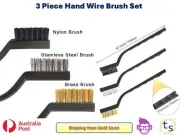 3 Piece Hand Wire Brush Set