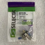 NEW SELECTA SS113-BG TOGGLE SWITCH DPDT ON-ON 20A/AMP