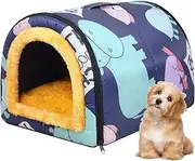 Waterproof Dog Kennel, Outdoor Dog Kennel - Kitten Condominium, Non-Slip Dog Kennel, Washable Dog Bed, Warm, Water- , Cosy Dog Cave for Medium and Small Dogs