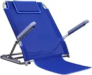 Adjustable Back Rest Change Angle of Backrest Lightweight Folding Stainless Steel Removable Non-Slip Armrest Disability Bed Back Support
