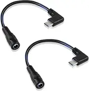 Wamlet Heated Jacket Charger USB Voltage Step Up DC Plug for Milwaukee, Dewalt, Snap-on, Metabo, Revean, Craftsman, AEG, Makita (USB C to DC 12V) 2pcs