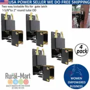 4-Pack Two-Way Lockable Gate Latch – Heavy Duty for Farms, Stables, Paddocks