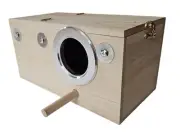 NEW WOOD BREEDING NEST BOX FOR COCKATIEL OR SMALLER BIRD SIZE 11.75" X 6" X 6"