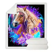Animals Art Horse Spirit Throw Blanket