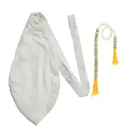 Jaap Mala Bag Beed Bag / White Gomukhi Bag/White Japa Tulsi Mala Bag