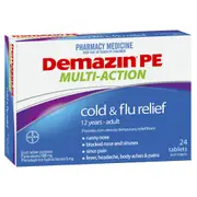Demazin PE Multi Action Cold & Flu 24 Tablets