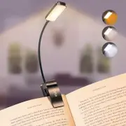 Gritin 9 LED Rechargeable Book Light for Reading in Bed -Eye Caring 3 Jet Black
