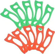 GANAZONO 10Pcs Fishing Line Winding Board Fishing Cord Organizer Clip Holder for Saltwater Freshwater Use Durable High Density Design Random Color
