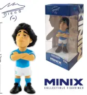Maradona Napoli MINIX Football figurine Doll Diego 10 Argentina SSC Buitoni 87