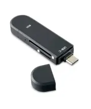 ONN SD microSD Card Reader Combo USB USB-C & Micro-USB Connector