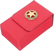 ERINGOGO Leather Tarot Cards Storage Box Rectangular Card Holder for Games Multi Purpose Organizer for Tarot Decks Makeup and Small Items and Protective Case with Stylish Design