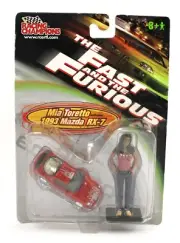 1:64 Racing Champions THE FAST & FURIOUS Red 1993 Mazda RX-7 MIA TORETTO Figure