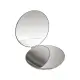 304不鏽鋼可折疊雙面化妝鏡 磁吸式開口便攜式小鏡子(大號1入)