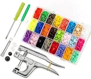 T5 KAM Plastic Snaps Fastener Buttons Press Stud Size 20 Poppers Plier Kits Set