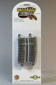 BACHMANN E-Z TRACK HO 1/2 SECTION 22" RADIUS CURVE (4) gray train BAC44532 NEW