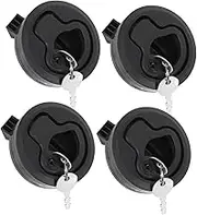 WHAMVOX 4pcs Pull Hatch Latch Marine Accessories Latch Handle Lock Flush Hatch Latches Rv Deck Locking Boat Slam Hatch Marine Deck Access Hatch Boat Latches Marine Boat Access Hatch Rubber