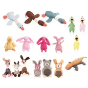 Squeaky Dog Toys Puppy Pet Chew Rope Squeaker Crinkle Rope Plush Toy Teething