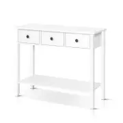 Artiss Console Table 3 Drawers 100CM White Chole