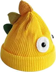 [DEARMAMY] 1pc Wool Cap Fleece Boy Hat Hat Cute Hat Baseball Caps Hats Pirate Hat Hat Beanie Polar Bear Hat Cartoon Warmer Hat Boy Hats Docker Yellow Yarn