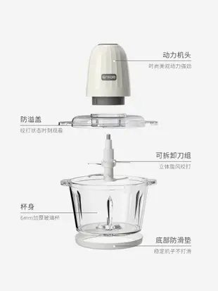 ankale絞肉機家用全自動多功能電動小型打攪碎肉餡攪拌輔食料理機 (8.3折)