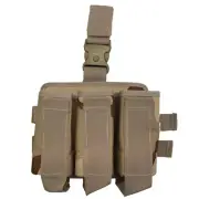 Shooters Gate Paintball Triple Pod Drop Leg Carrier - Desert Tan Camo