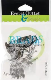 Eyelet Outlet Shape Brads 12/Pkg-Sketched Owls, QBRD2-1