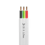 2.5mm Twin & Earth Flat Cable - Pvc / Pvc - 7-067-2ERB - 10mtr Cut