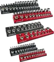 EACELIY Magnetic Socket Organizer Set, 1/2", 1/4" & 3/8" Socket Holders