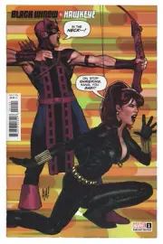 BLACK WIDOW & HAWKEYE #1 ADAM HUGHES MARVEL COMICS NM 2024